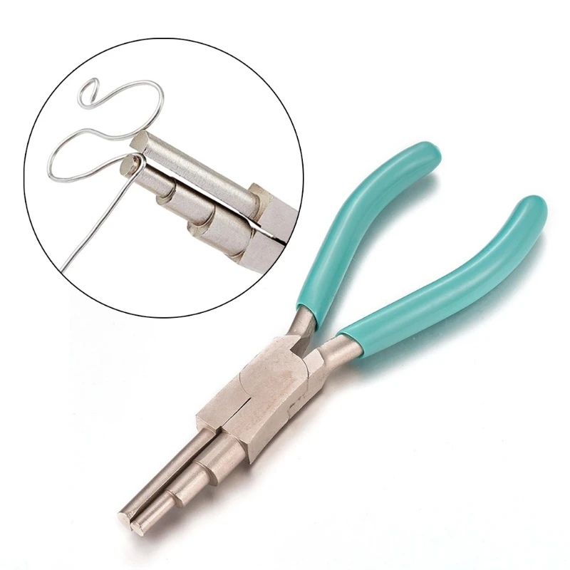 

Little Wrapper Looping Pliers 5/7/10 Millimeter 3-Steps Multi Size Barrels Wire Wrapper Plier Bail Jewelry Making Tools J60E