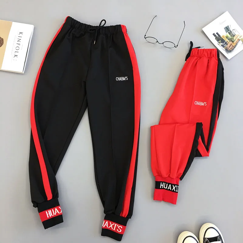 Брюки женские студенческие в Корейском стиле модные хип хоп Харадзюку