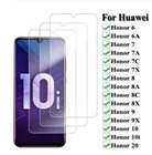 Закаленное стекло для Honor 10i 20 6X 7X 8X 9X 10 9 8 lite, Защитное стекло для экрана Huawei Honor 6 6A 7 7A 7C 8 8A 8C 9
