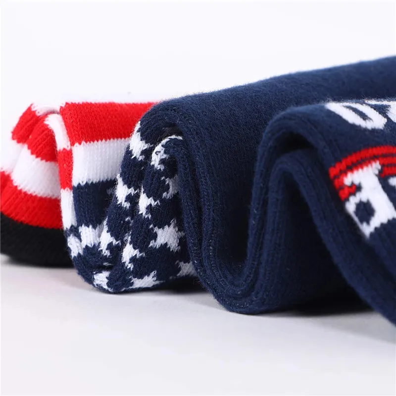 Творческие носки с надписью Дональд Трамп сделать Америку великолепной снова