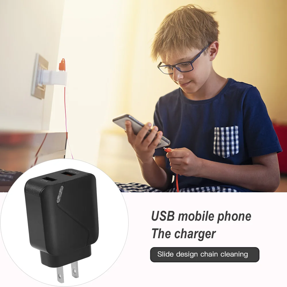 

Fast Charger 25W QC3.0+2.1A Durable Compact Quick Dual Port USB Charger For IPhone 12/12 Mini/12 Pro/12 Pro Max