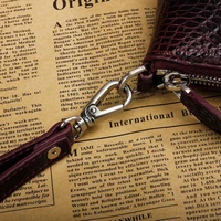 ourui true crocodile bag men Hand caught Wine red men handbags new Men clutch bag Men bag men hand bag crocodile bag