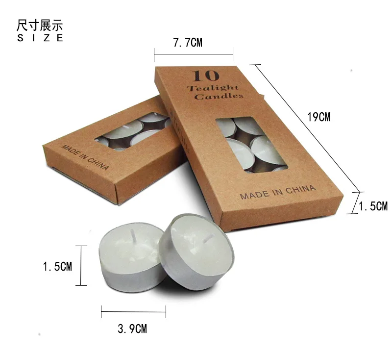 Свадебные белые свечи алюминиевая оболочка предложение маленькие 10 шт