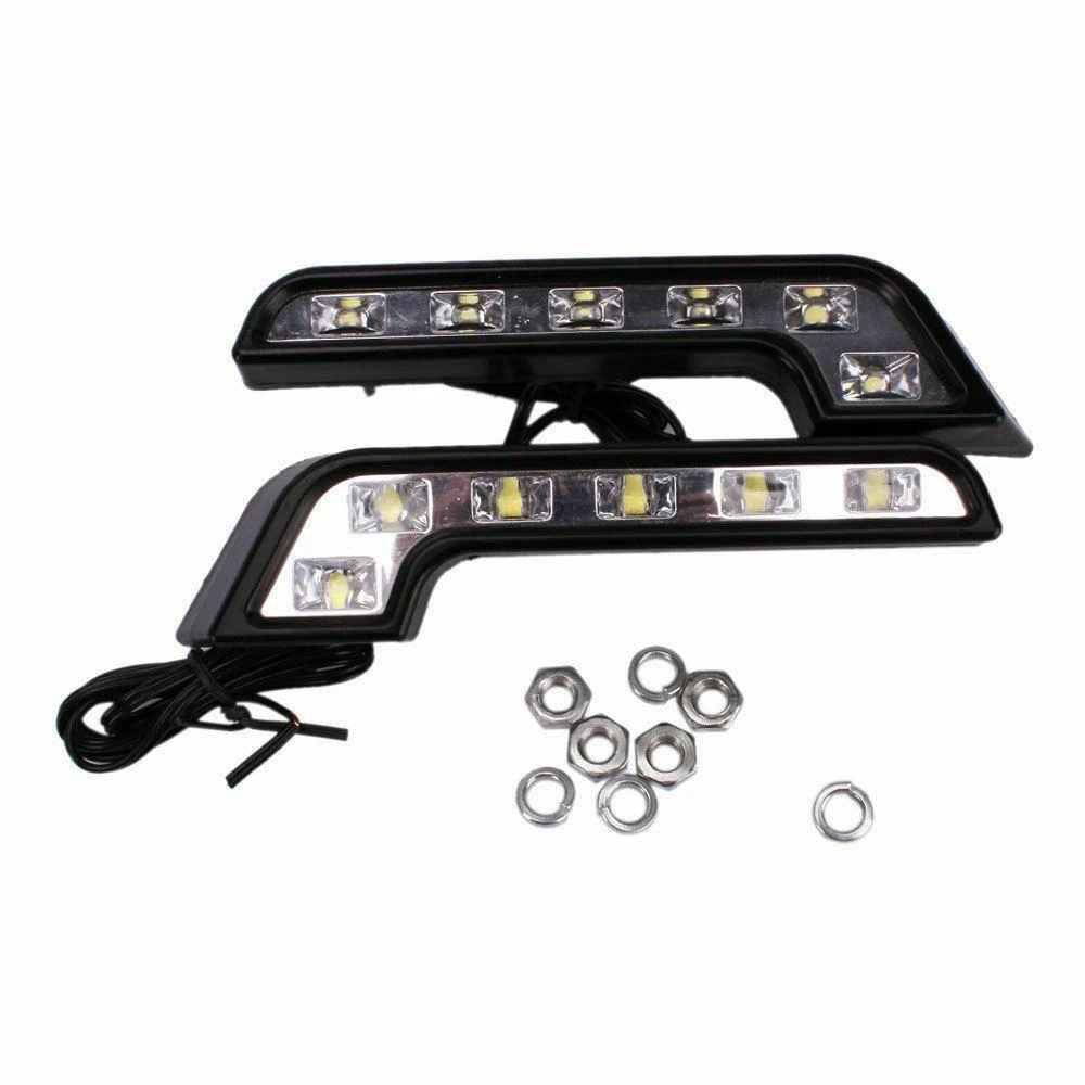 

White Fog lights 12V Waterproof Driving Fog Light Lamp Accessory Parts 100 LM 2X