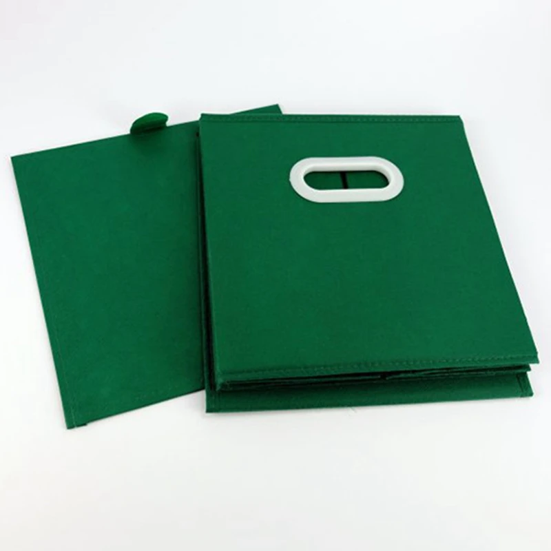 Прядильная Ткань Складная крышка коробка для хранения с ручкой отделка одежды