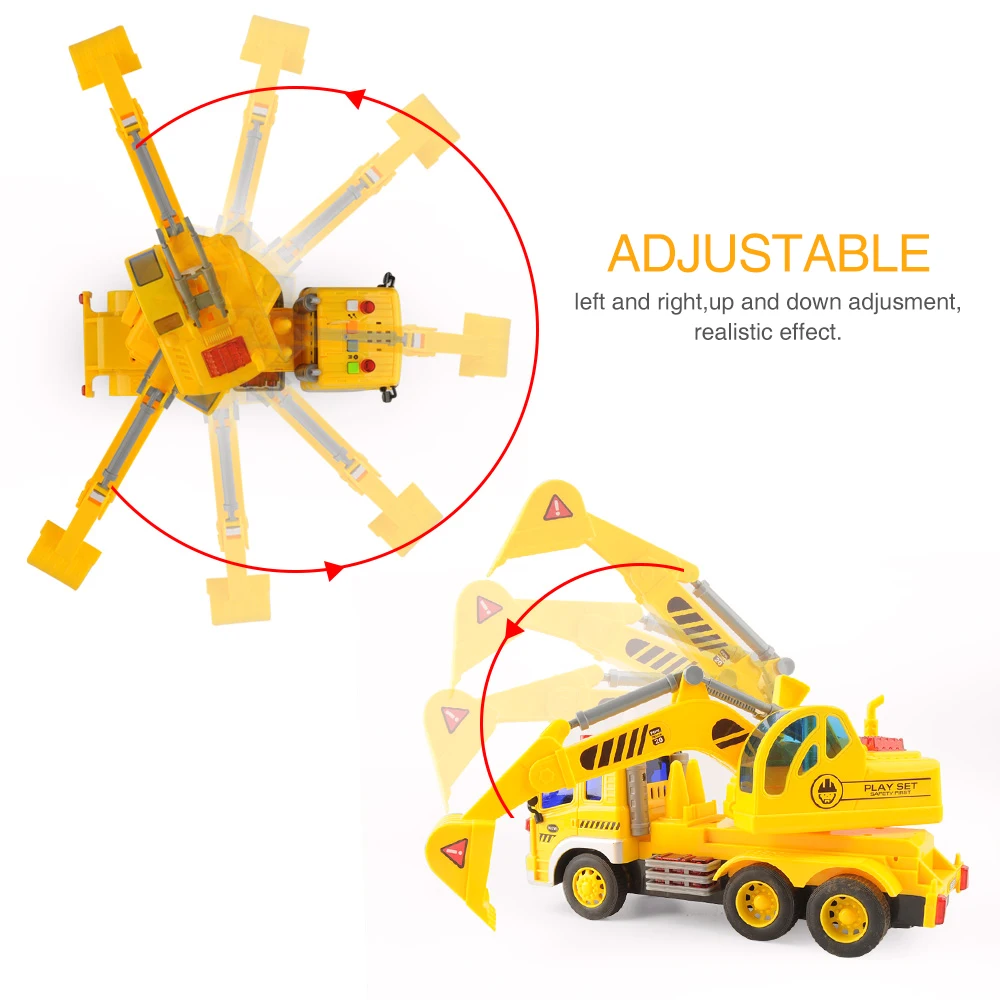 1:16 инерционный автомобиль игрушка модель инженерный экскаватор с музыкой и