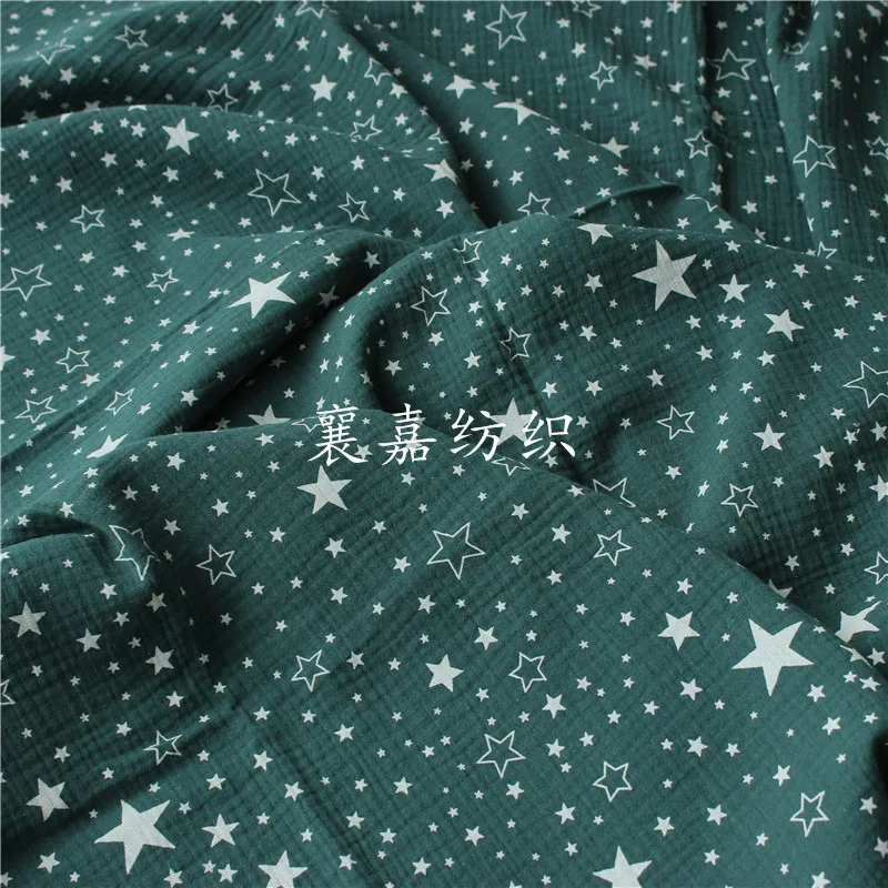 Хлопчатобумажная ткань для детей двойная марля креп-ткань малышей с принтом