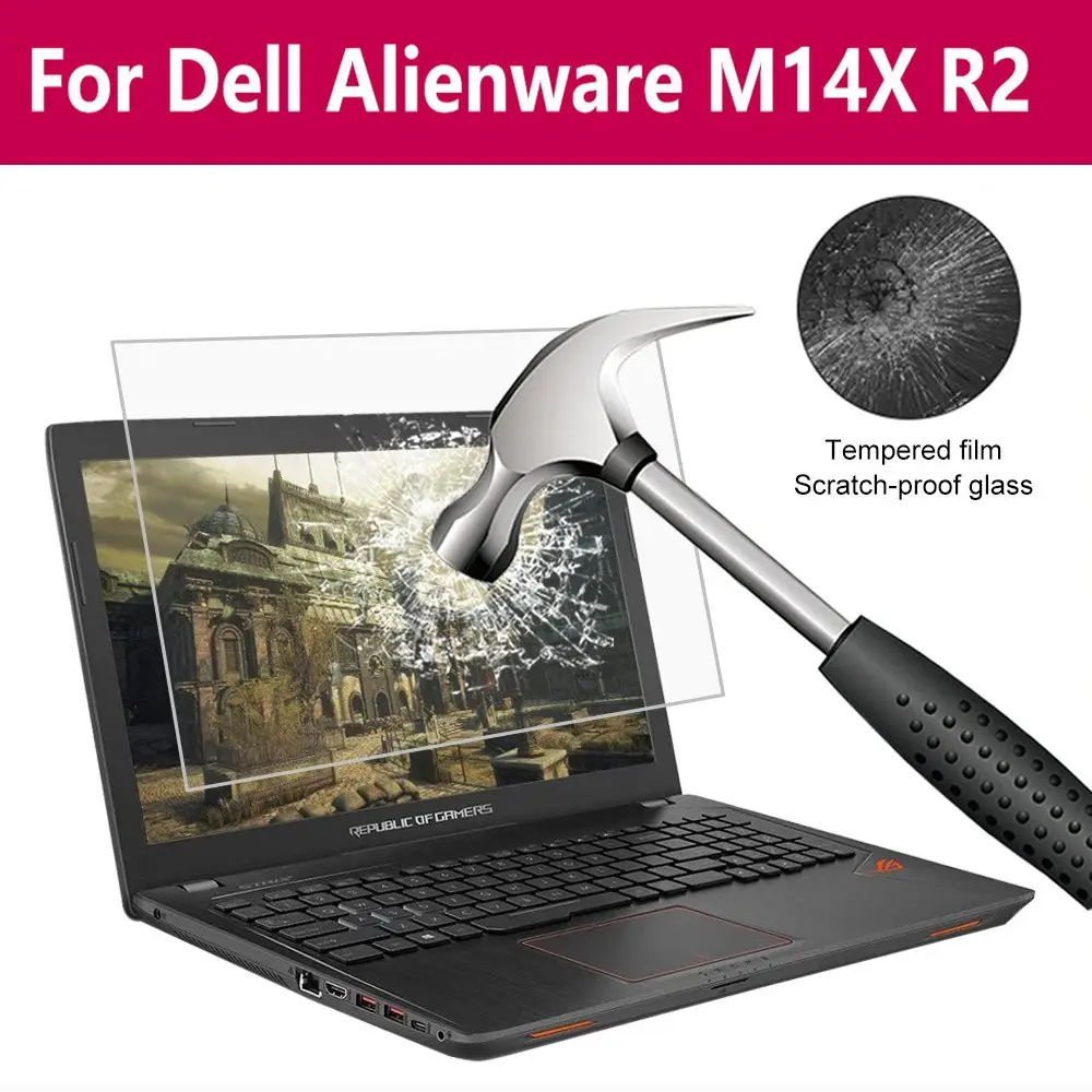 Защитная пленка для планшета закаленное стекло защиты экрана Dell Alienware M14x R2 |
