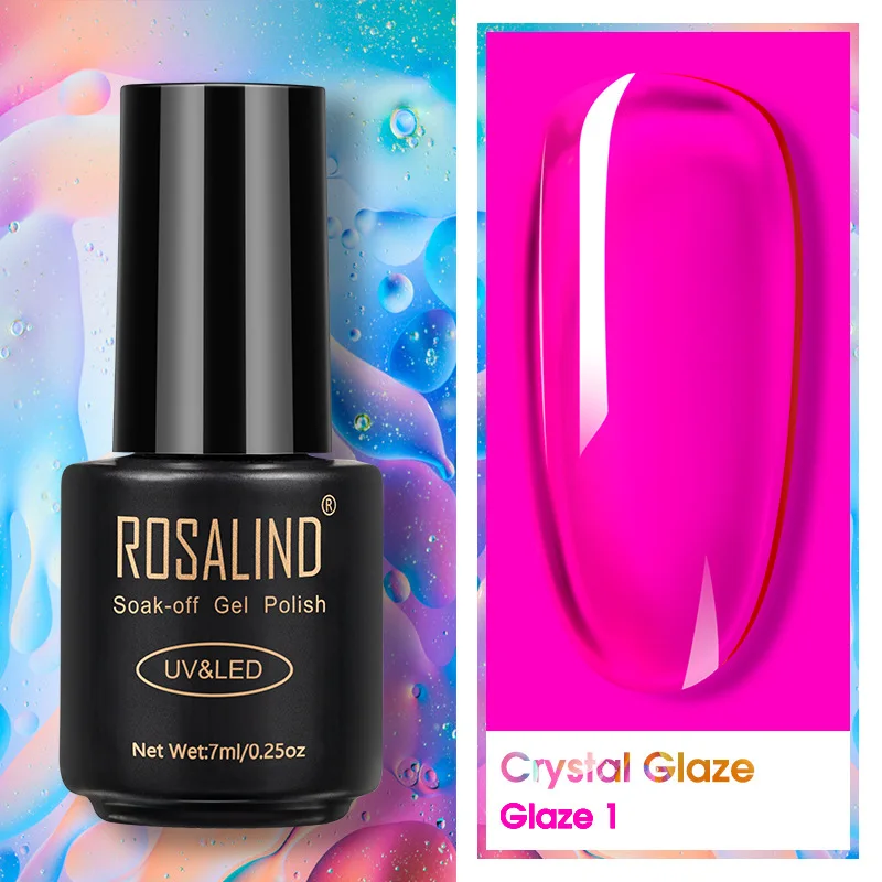 

ROSALIND Gel Nail Polish AC Colors Professional UV LED Salon Nails Art Gels Varnish Soak Off Semi Permanent Nail Lacquer 7ml