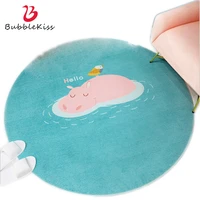bubble kiss cartoon round carpet for living room modern cute home decor bedroom bedside rugs kids room baby crawling floor rugs
