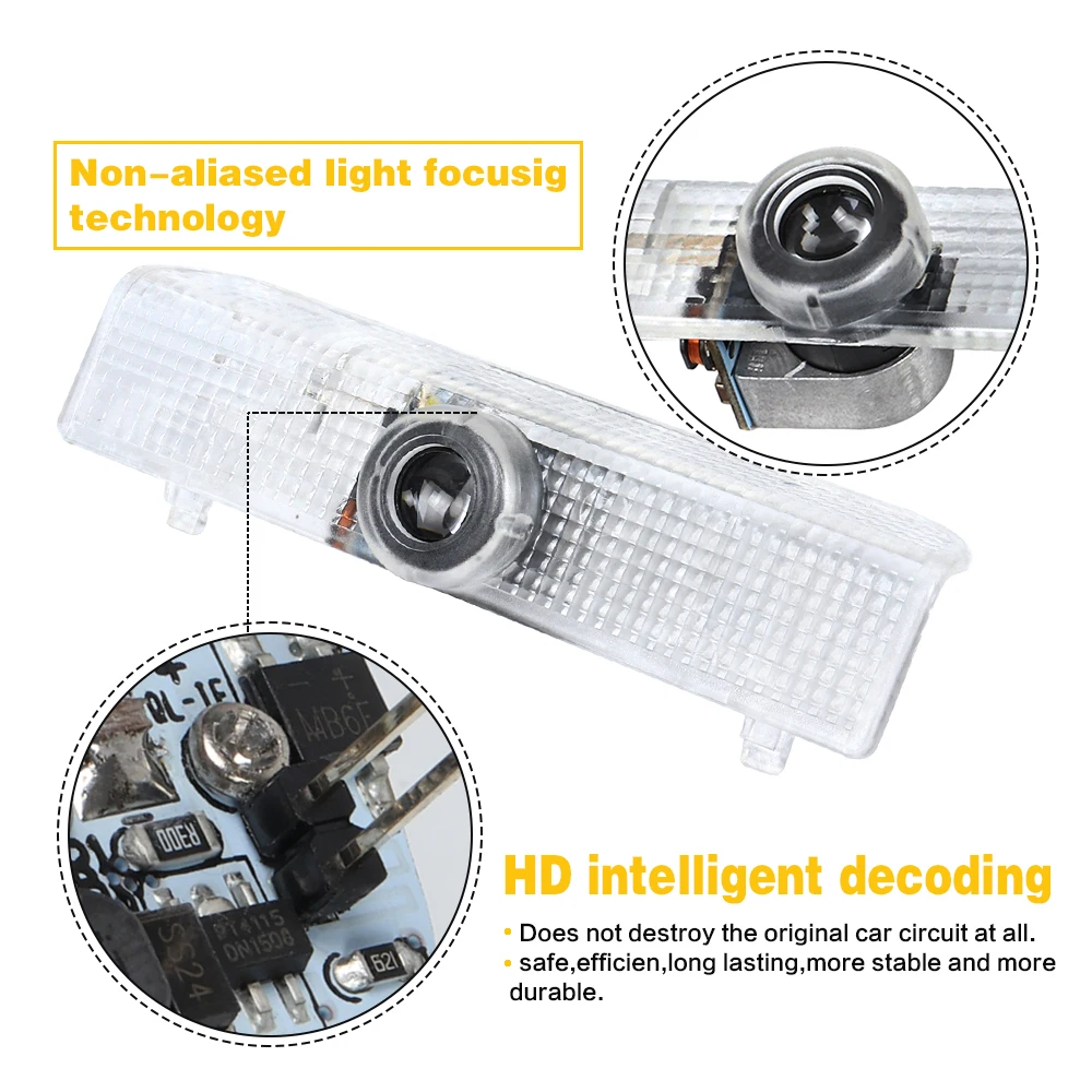 2X светодиодный двери автомобиля лазерный Авто светодиодные лампы Призрак Тень