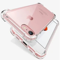 luxury shockproof silicone phone case for iphone 11 7 8 6 6s plus x xr xs 11 12 pro max case transparent protection back cover