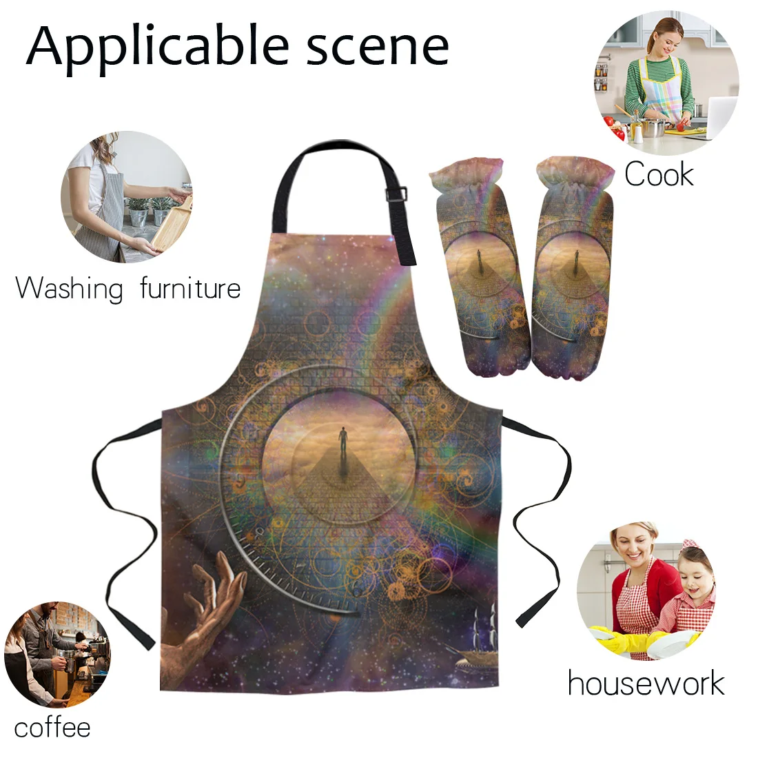 Набор кухонных фартуков Time Dream Voyage Fantasy вечерние комбинезоны унисекс для готовки