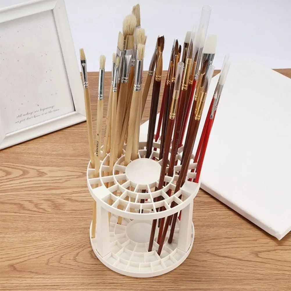 

1pcs Porous Pen Holder Makeup Brush Box Makeup Organizer Box Storage Stand Makeup Cosmetic Organizer Display Brush Box Hold T5E2