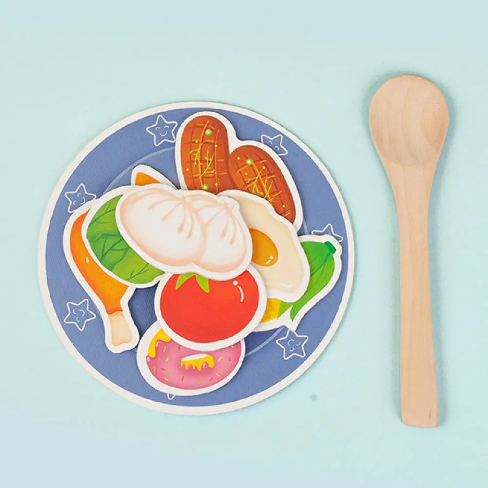 1Set Feeding Training Game Toy Smooth Surface No Burr Portable Baby Simulation Food Play Pretend Games Toys for Early Education | Игрушки и