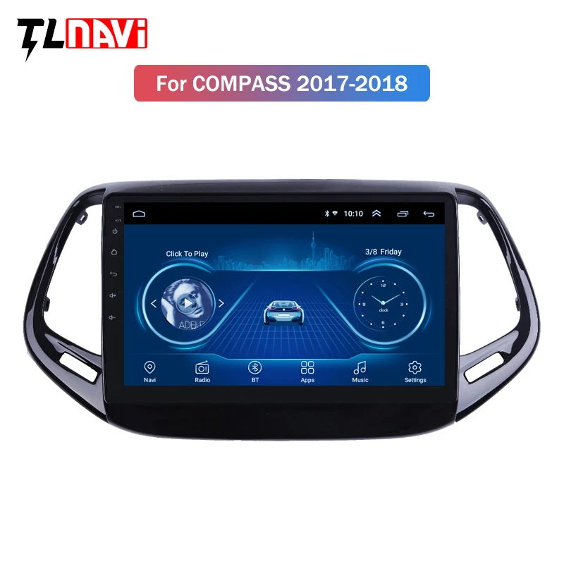 Android 8,1 автомобильный мультимедийный плеер gps навигация для Jeep Compass автомобильный стерео wifi Bluetooth DVR USB gps
