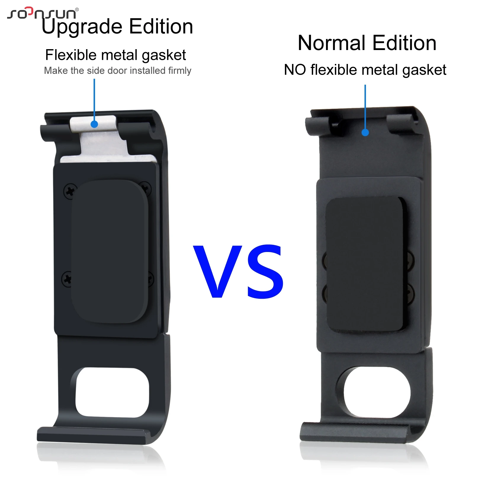 SOONSUN Aluminum Side Cover for GoPro Hero 8 Black Replacement Battery Door Go Pro Camera Gopro Accessories |