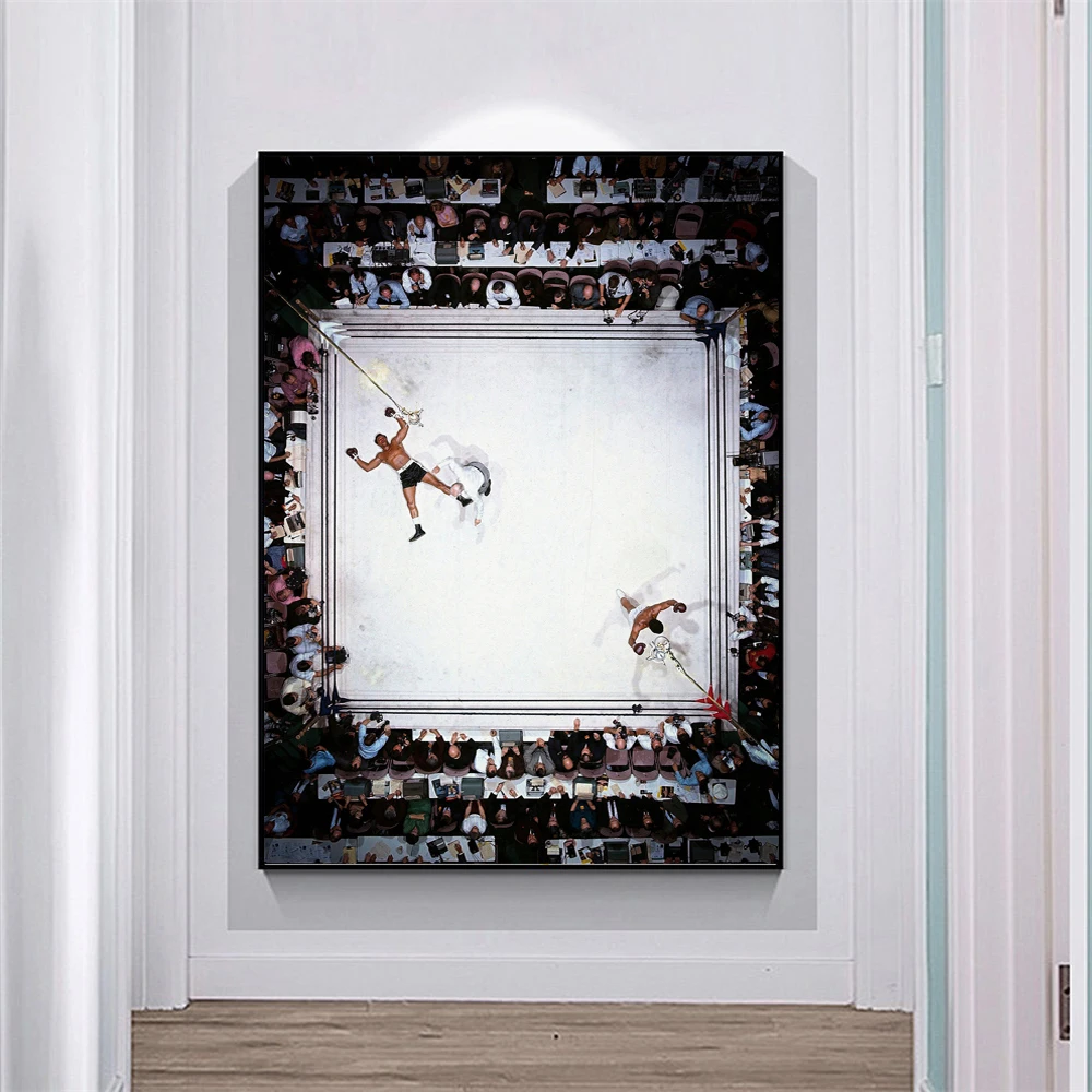 Спортивное искусство на стену холст Мухаммед Али самая большая боксерская стена