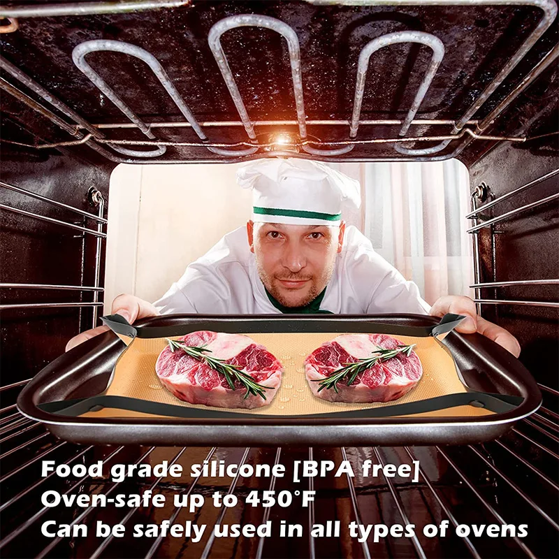 Силиконовый коврик для выпечки не протекает с антипригарным покрытием