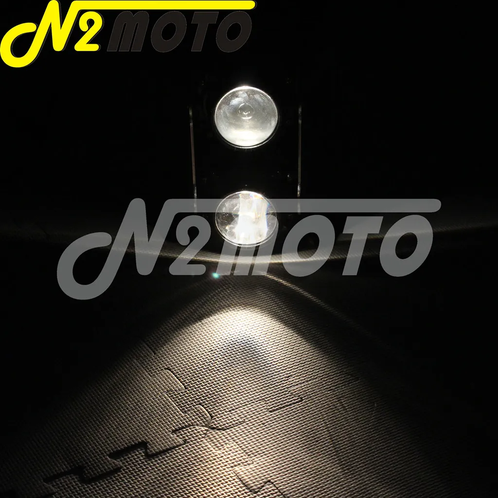 Двойной Спорт двойной светильник Мотоцикл головной проектор передняя лампа