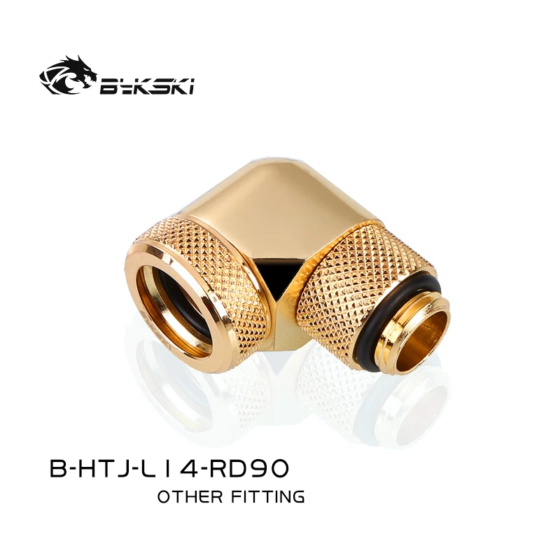 Bykski B-HTJ-L14-RD90 G1/4 ''мужского и женского пола 90 градусов вращающийся фитинг для