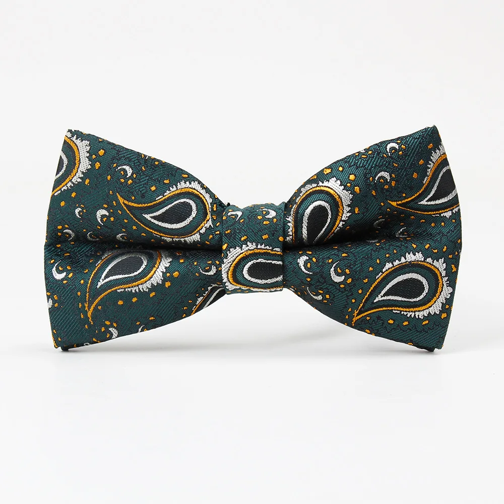 

Linbaiway Men's Bow Tie Cashew Flower Polyester Dress Bowtie Men Tuxedo Groom Wedding Bowknot Ties Cravat Custom Logo