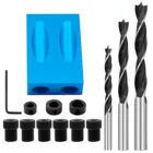 Набор направляющих для сверления, карманный косый рычаг для работ по дереву, 14 шт.