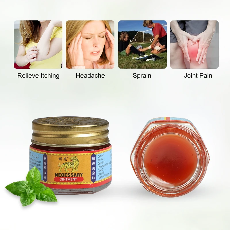 100% оригинальный красный белый тигровый бальзам мазь из Таиланда обезболивающий