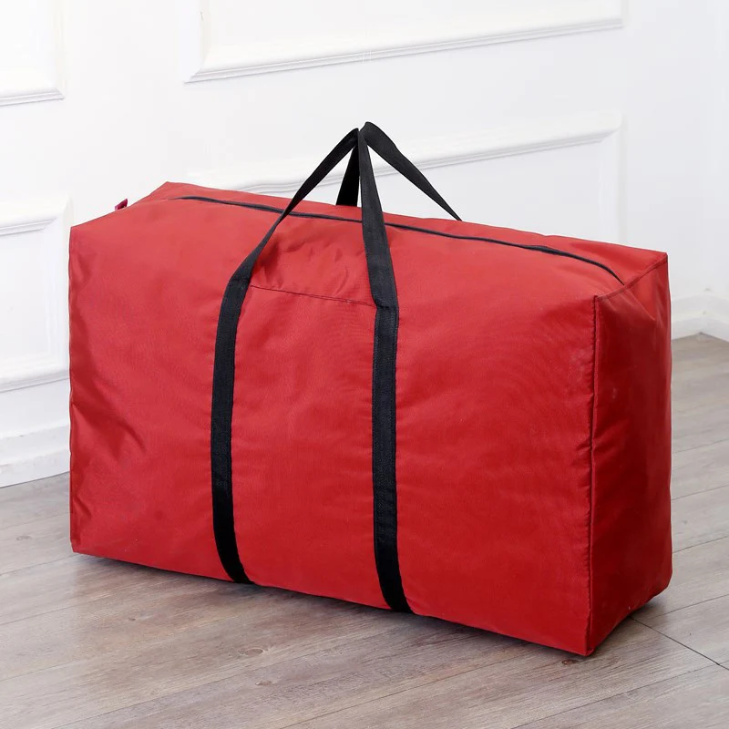 

Hot Sale Extra Large Oxford Cloth Moving Bag Packing Bags Thicken Wear-resistant Dirt-resistant Simple Duffel Bag Woven Bags
