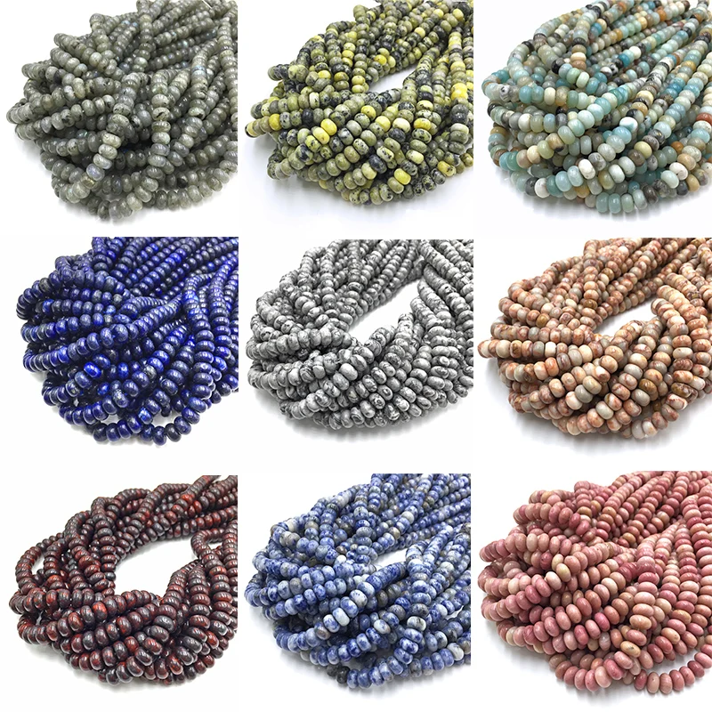 Бусины из натурального камня лабрадорита лазурита с круглыми колесами для