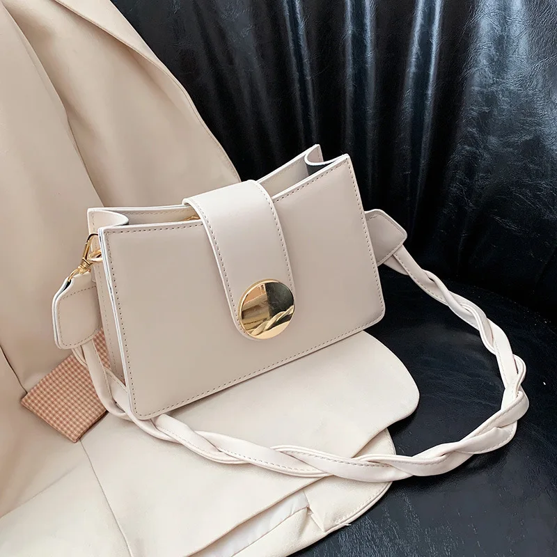 

Solid Color PU Leather Small Shoulder Bags for Women 2020 Fashion Shoulder Handbags Female Chain Travel Totes Lady Hand Bag