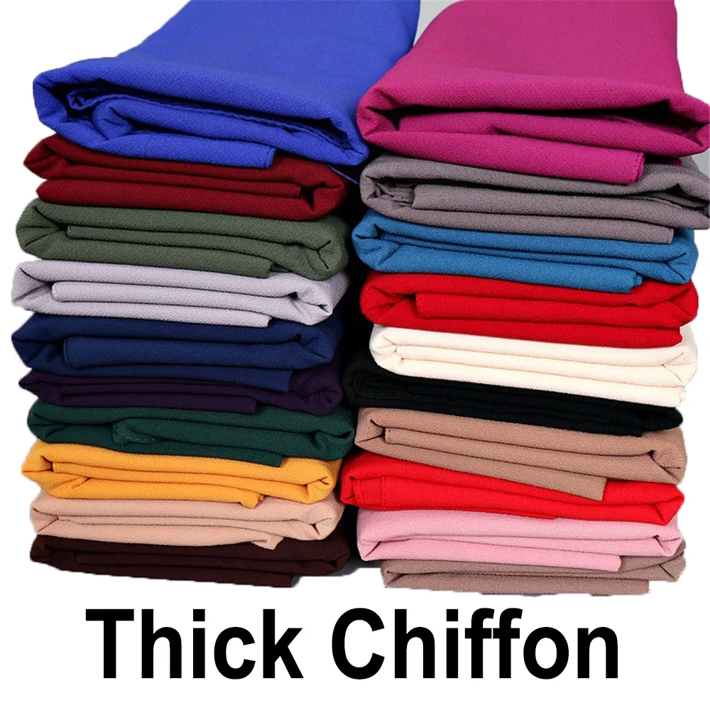 Мусульманская женская хиджаб для девочки толстый пузырьковый шифоновый шаль