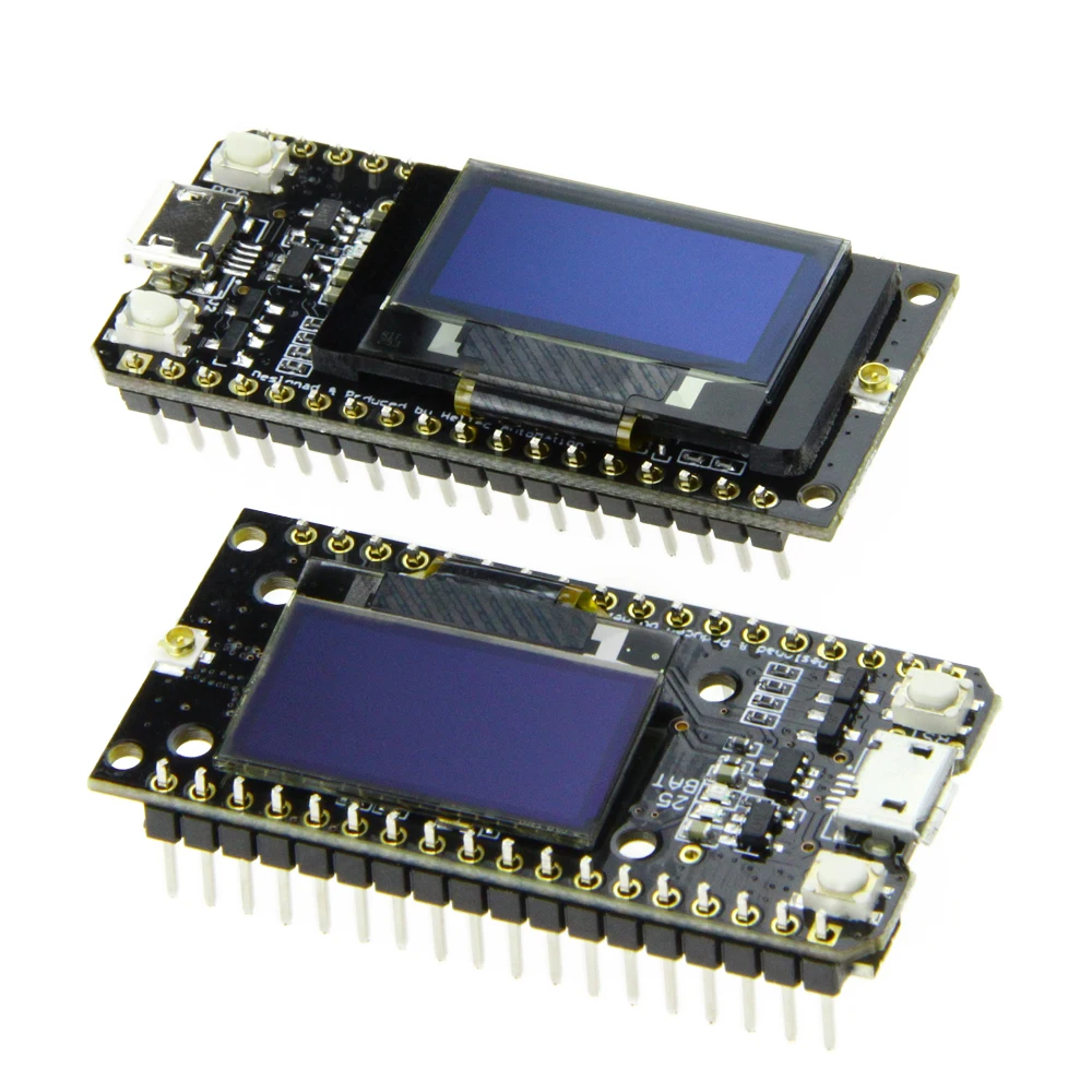 TTGO LORA32 868 МГц 915 ESP32 LoRa OLED 0 96 дюйма синий экран Bluetooth WIFI с кабелем|Печатные платы| |