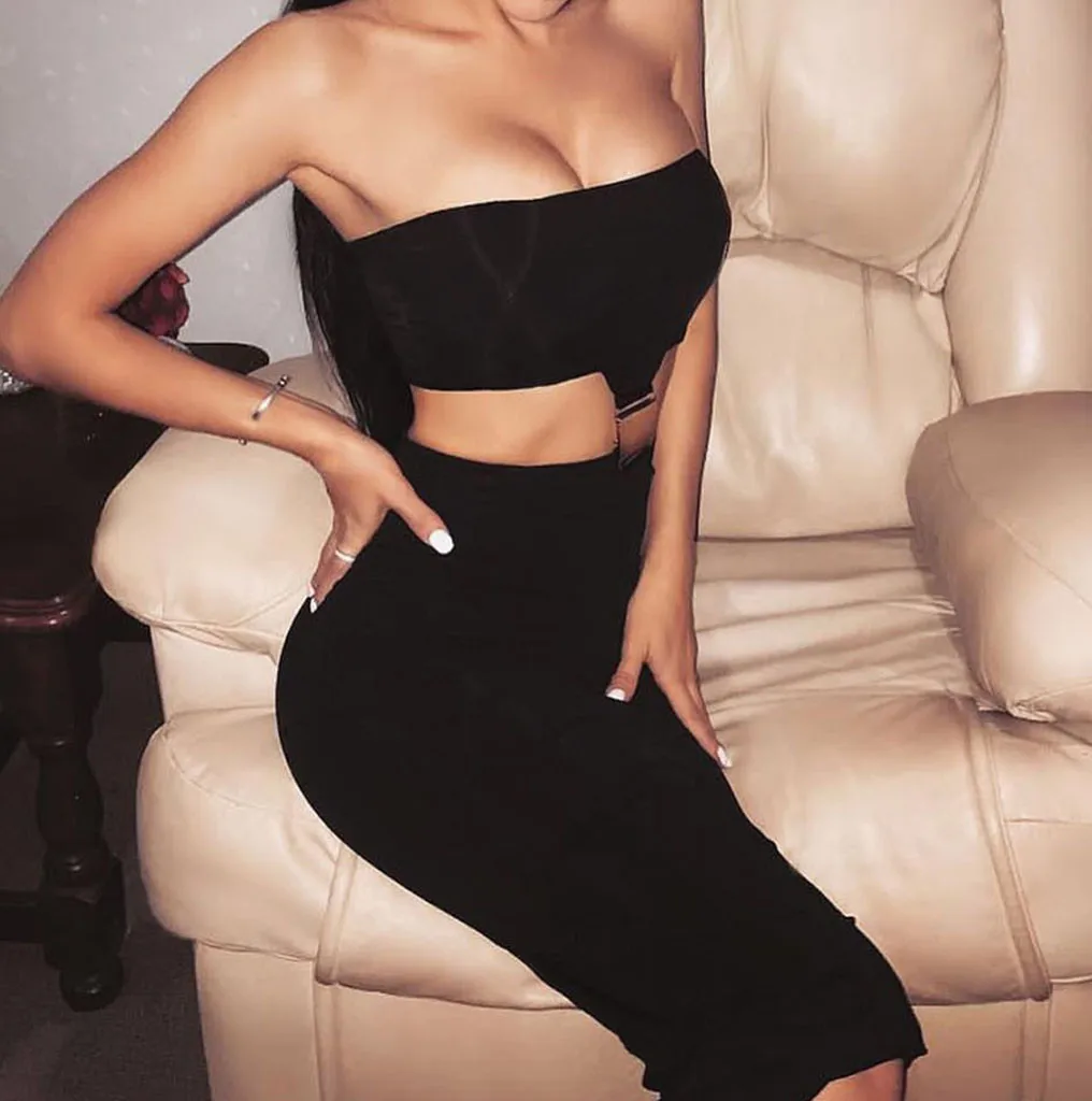 Соблазнительное облегающее белое платье женское модное однотонное ажурное