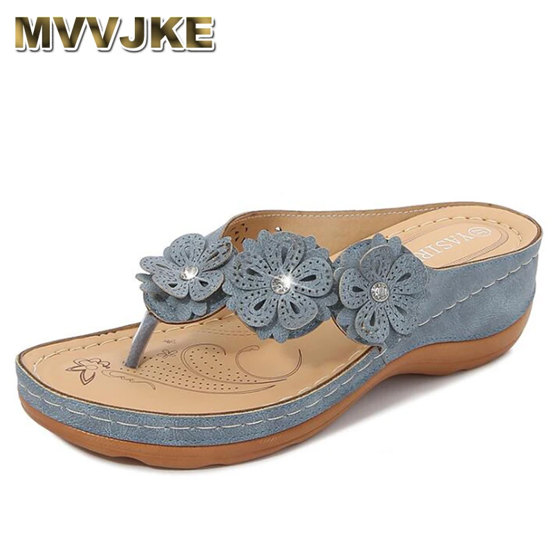 

MVVJKE Women's slippers summer women beach flip-flops sandals casual shoes thick bottom women's shoes zapatos de mujer slippers