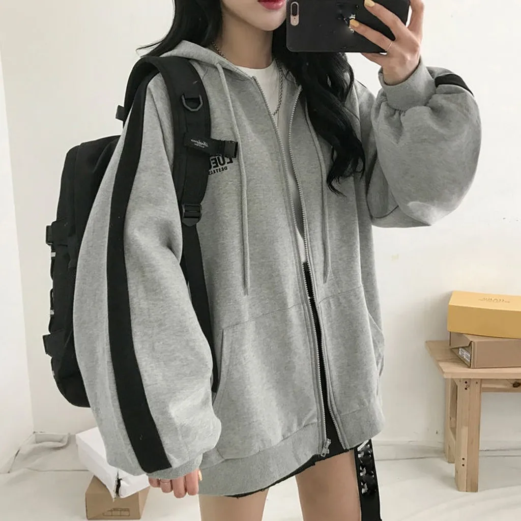 

Hoodie Women Men Fashion Streetwear Women Korean version Splicing Hooded Coat Long Sleeve Ladies Clothing Loose Chandail