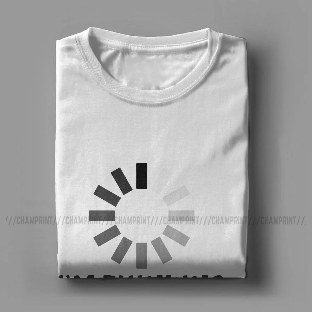 Новинка я думаю программист футболки для мужчин круглый вырез горловины 100%