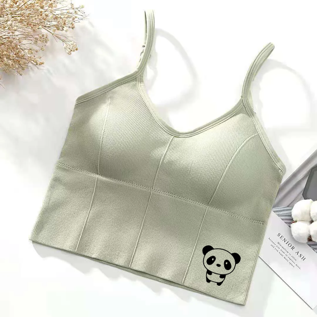 U-образный бюстгальтер на спине топ-труба женский укороченный топ пикантное