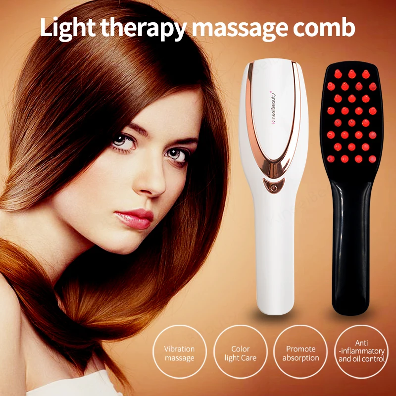 Электрический светильник терапия массажный гребень красные синие USB зарядка с