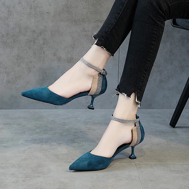 Cresfimix mujer tacones altos/милые женские туфли на высоком каблуке 7 см с серебристым блеском