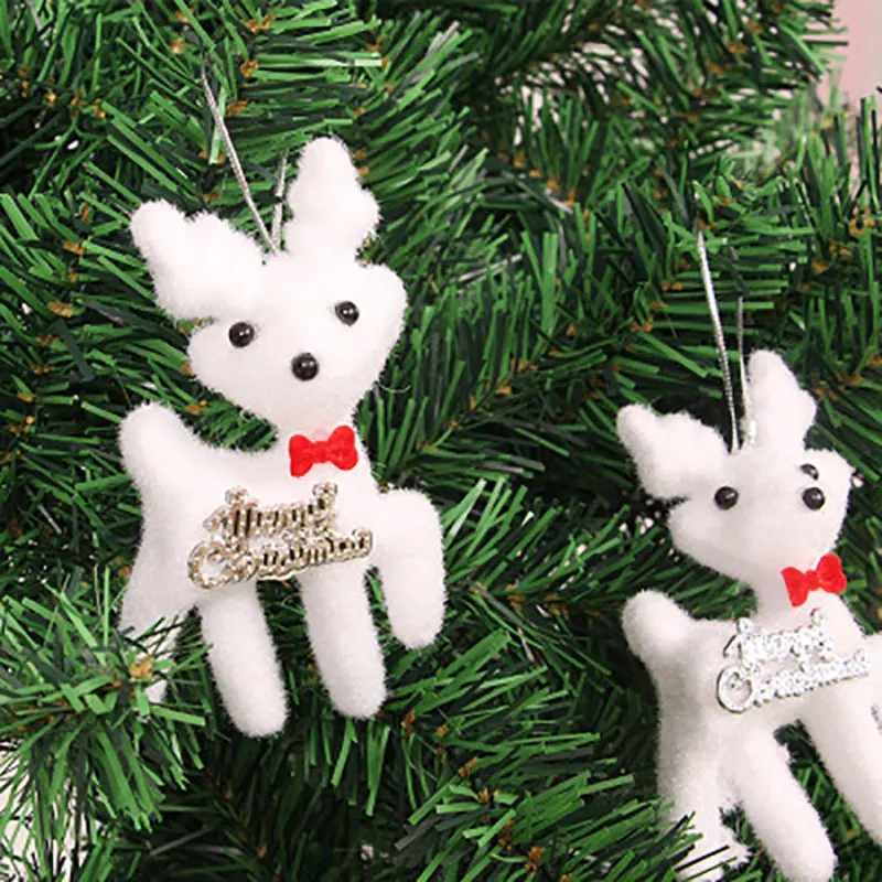 2 шт бытовые рождественские украшения из пенопласта в форме олененка подвесные