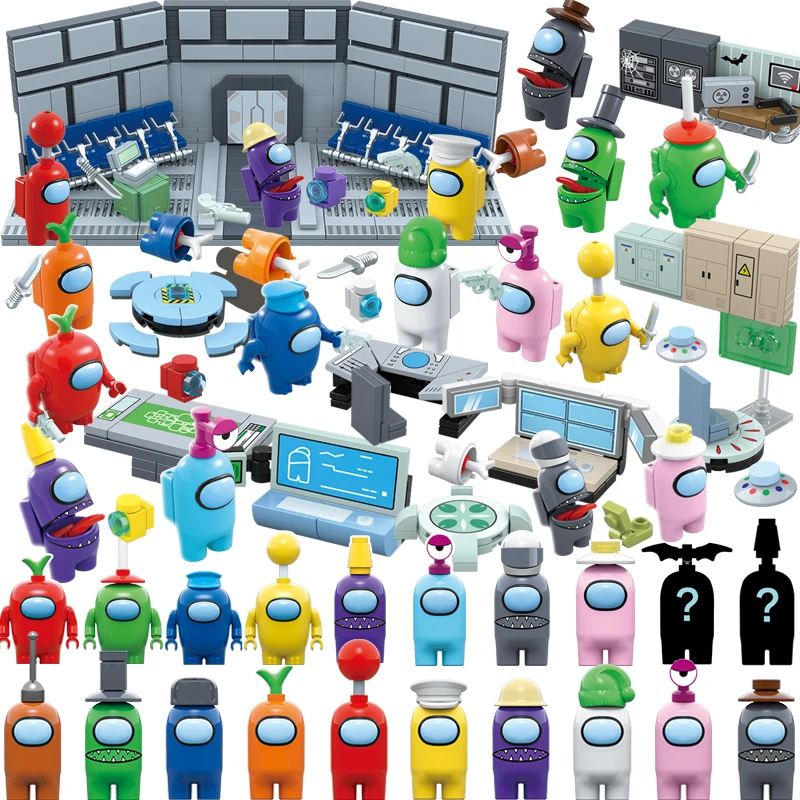 

1036PCS Among Model Kit Building Blocks Sets Mini Alien Us Figures Toys Bricks Juguetes DIY For Children Christmas Kids Boy Gift