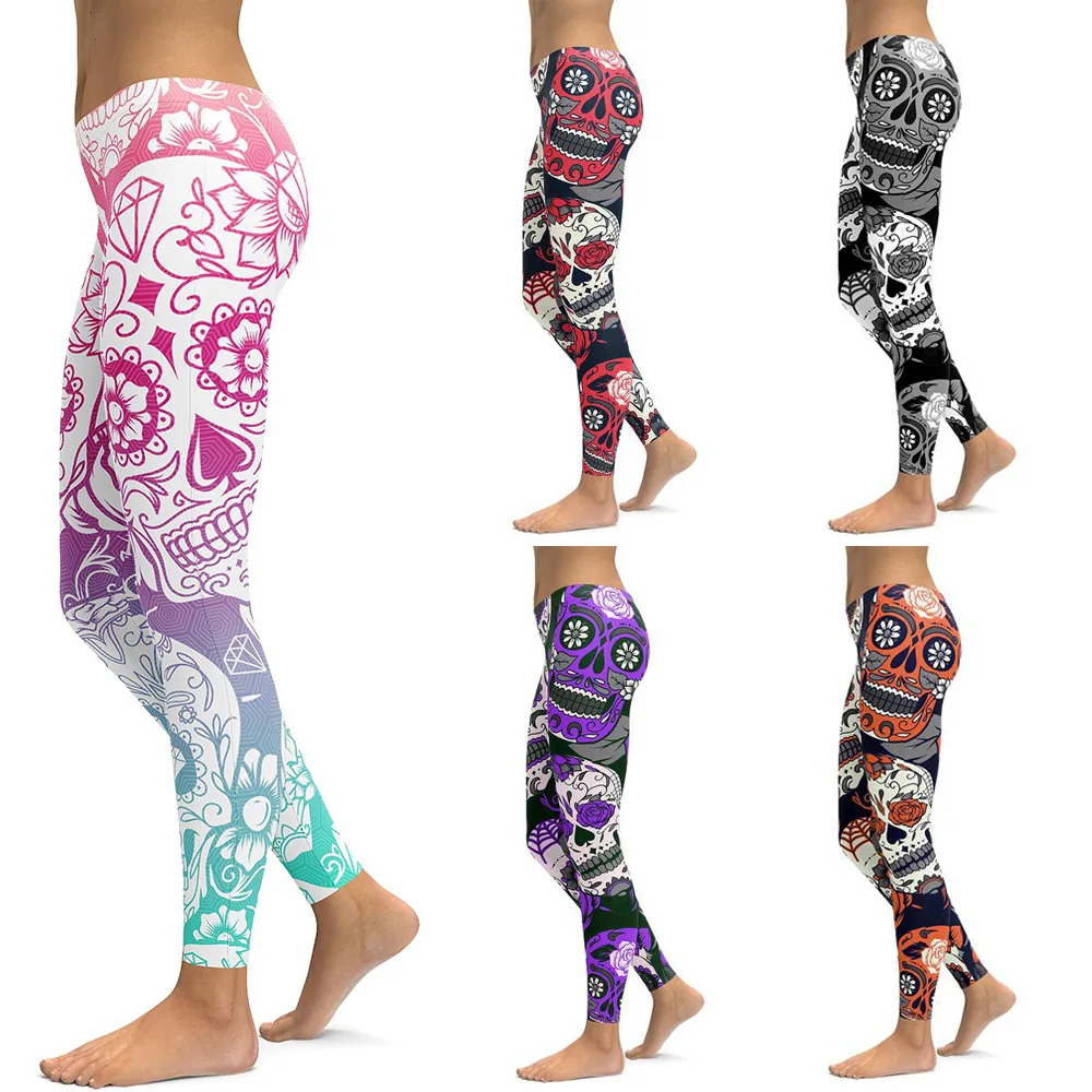 

3D Digital Painted Yoga Pants Graffiti Fitness Push Up Leggings Sport Women Seamless High Waist Workout Gym Sports Trousers