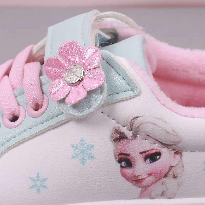 Детская обувь для девочек Плюшевая на плоской подошве Повседневная детская