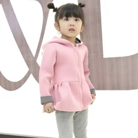 1 5 year old girl spring autumn long sleeved jacket rabbit ears design guard against wind warm hooded coat baby quality clothing
