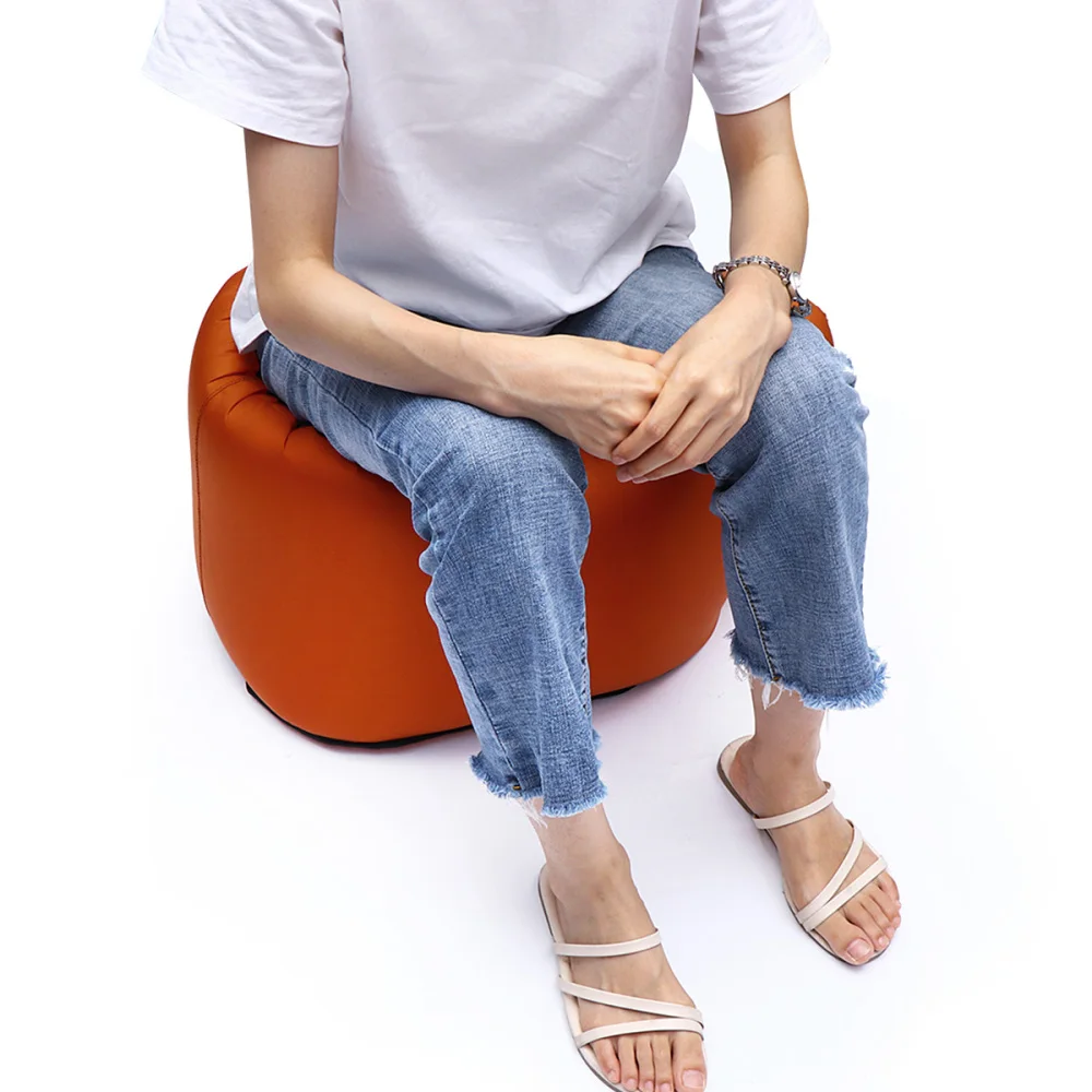 

Inflatable Stool Portable Sofa Nylon Foot Stool Foldable Stool Outdoor Accessories Random Color