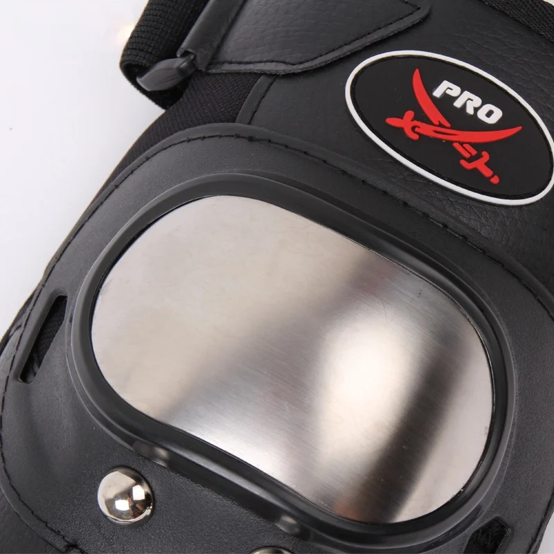 

Fashion New Desigen Outdoor Racing Stainless Steel Motorcycle Protective kneepad Motocross Protect Knee Elbow Gear