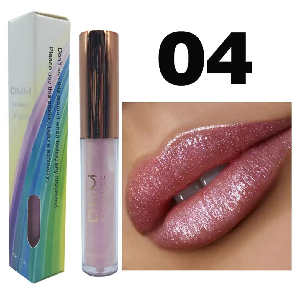 

6 Color Long Lasting Moisturizing Glitter Lipstick Lip Gloss Nourishing Natural Plant Fruit Lip Balm Lip Care