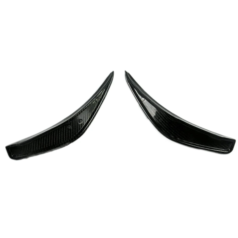 

1 Set Front Bumper Splitters Spoiler Canard Fins Trim & 1 Set Rear Window Windshield Panel Decoration Sticker