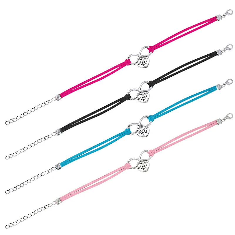 Милая маленькая собачка ожерелье с кулоном в виде сердца 4 цвета ошейник для